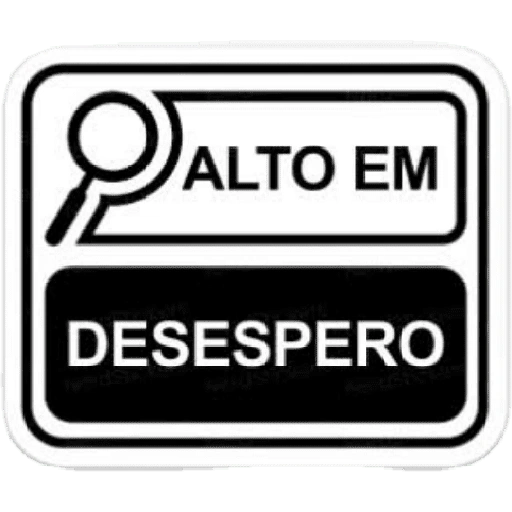 Figurinha de ALTO EM | FRASES 🔎 (22 de 30)