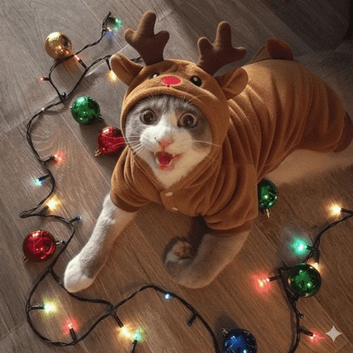 Figurinha de Animais de Natal 2🎄 para WhatsApp (3 de 28)