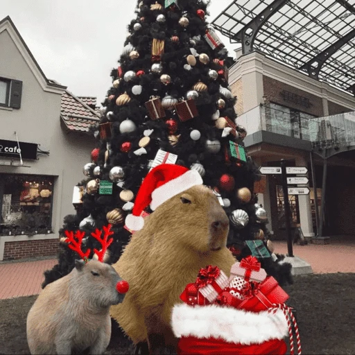 Figurinha de Animais de Natal 2🎄 para WhatsApp (26 de 28)