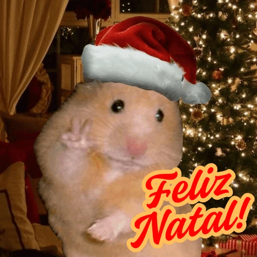 Figurinha de Animais de Natal 2🎄 para WhatsApp (27 de 28)