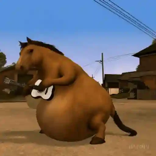 Figurinha de Animated Fat Horse 🐎🐴 (4 de 9)