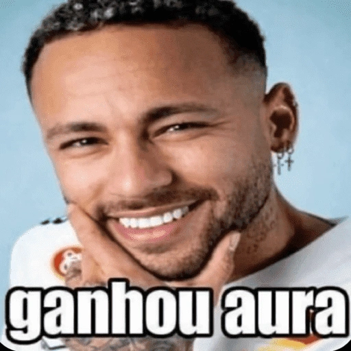 Figurinha de AURA +1000 para WhatsApp (3 de 15)