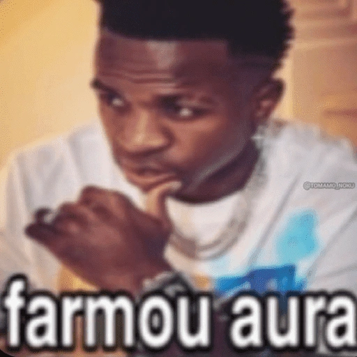 Figurinha de AURA +1000 para WhatsApp (4 de 15)