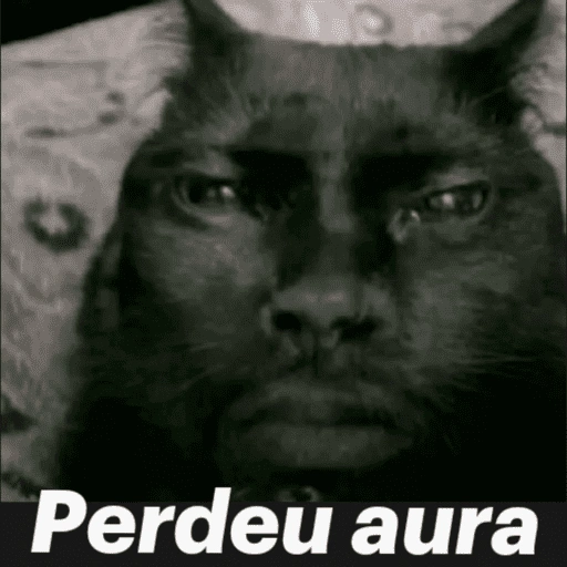 Figurinha de AURA +1000 para WhatsApp (9 de 15)