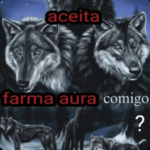 Figurinha de AURA +1000 para WhatsApp (11 de 15)