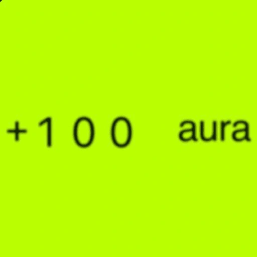 Figurinha de AURA +1000 para WhatsApp (12 de 15)