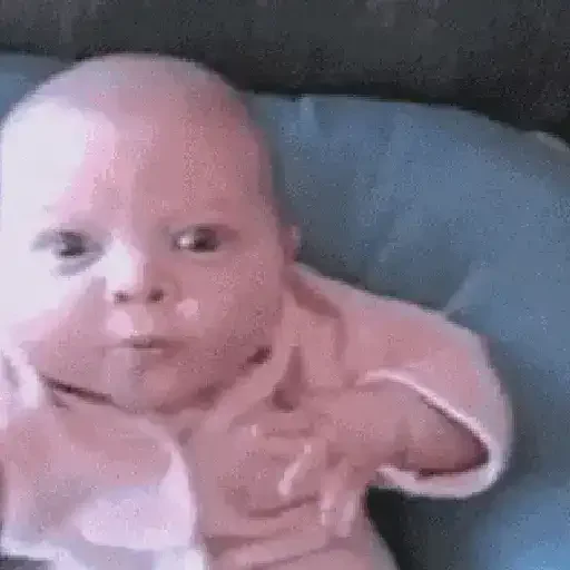 Figurinha de Bebê reações para WhatsApp (5 de 15)