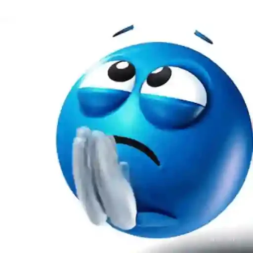 Figurinha de Blue Joobi Animated Emoji para WhatsApp (2 de 11)
