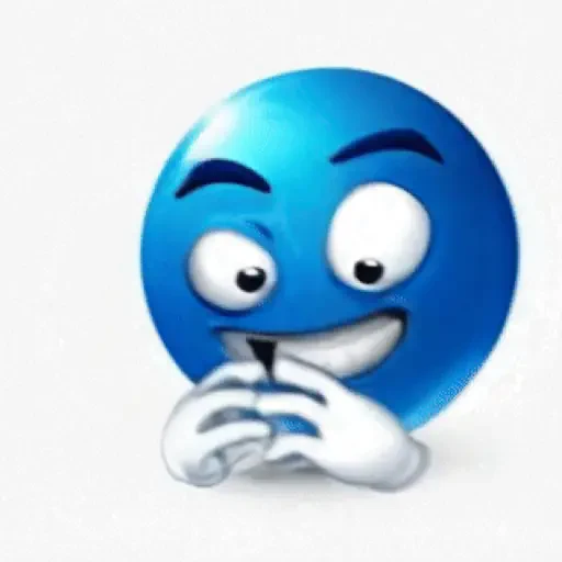 Figurinha de Blue Joobi Animated Emoji para WhatsApp (3 de 11)