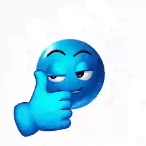 Figurinha de Blue Joobi Animated Emoji para WhatsApp (8 de 11)