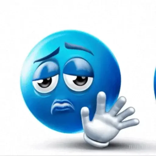 Figurinha de Blue Joobi Animated Emoji para WhatsApp (10 de 11)