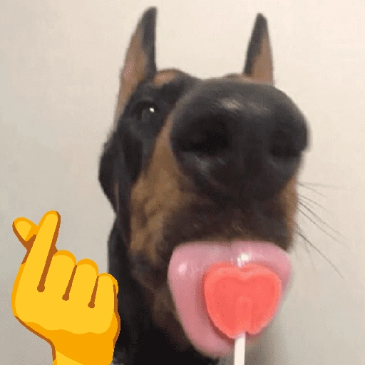 Figurinha de CACHORROS COM EMOJIS 🐶 (15 de 16)