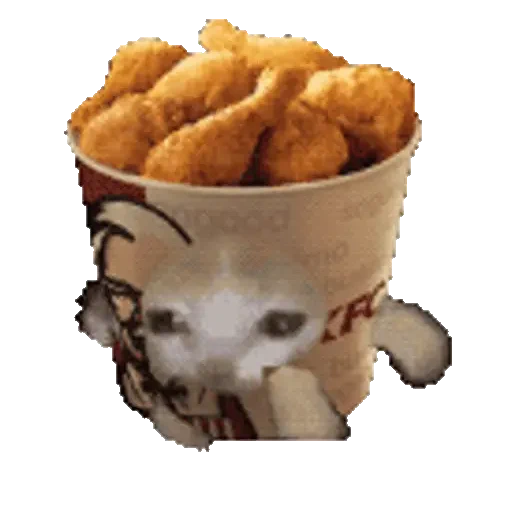 Figurinha de Cats Funny Food 🐱🍉🍎🍟🍕 (12 de 25)