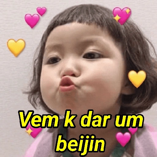Figurinha de Coreaninha Xonadinha 💕 para WhatsApp (1 de 15)