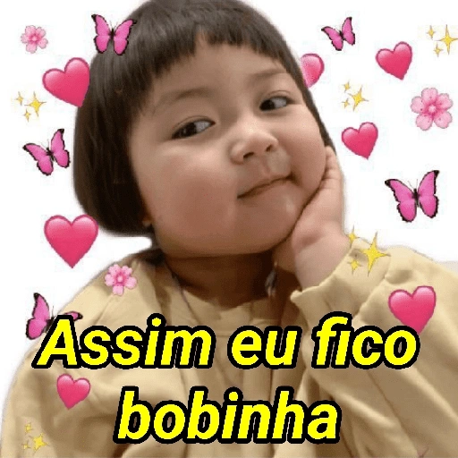 Figurinha de Coreaninha Xonadinha 💕 para WhatsApp (3 de 15)