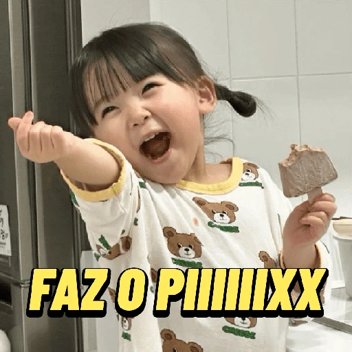 Figurinha de crianças fofas para WhatsApp (15 de 15)