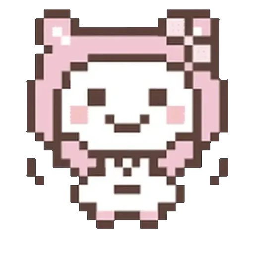 Figurinha de Cute Bear Pixel Gerak para WhatsApp (5 de 23)
