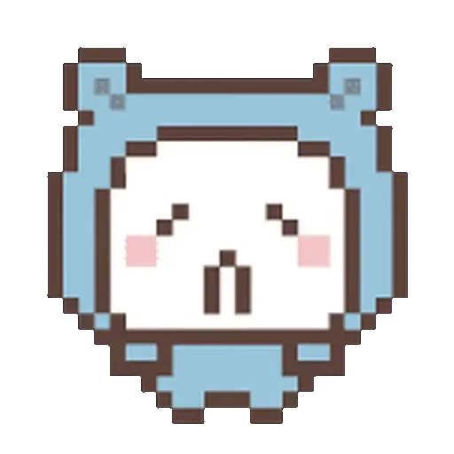 Figurinha de Cute Bear Pixel Gerak para WhatsApp (20 de 23)
