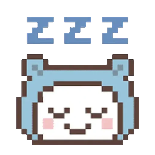 Figurinha de Cute Bear Pixel Gerak para WhatsApp (23 de 23)