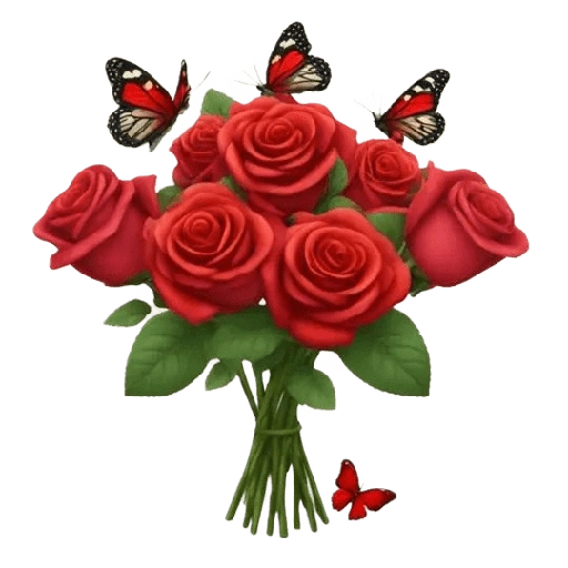 Figurinha de cute flower emoji 🌹 para WhatsApp (1 de 15)