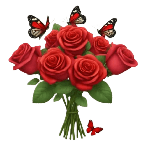 Figurinhas de cute flower emoji 🌹 para WhatsApp