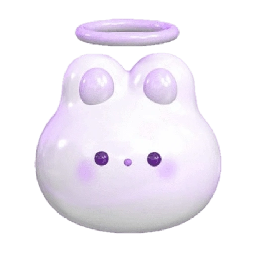 Figurinha de Cute Purple Emojis💜 para WhatsApp (1 de 16)