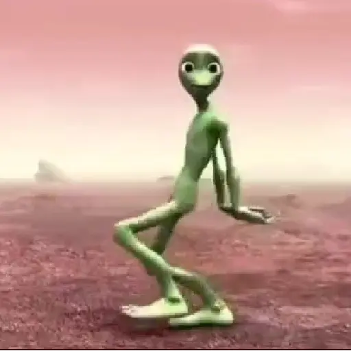 Figurinhas de Dancing Alien para WhatsApp