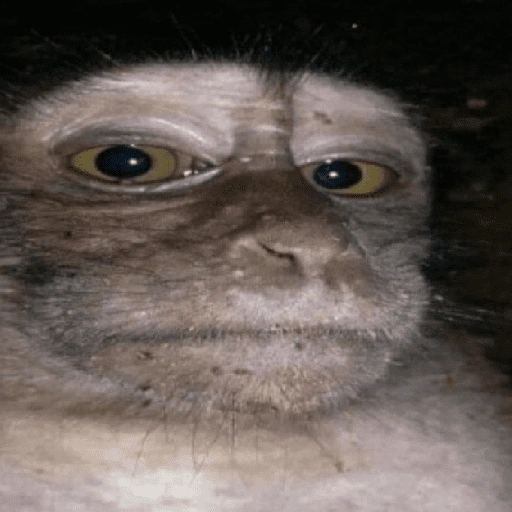 Figurinha de Dedo no queixo/macaco caco para WhatsApp (6 de 13)