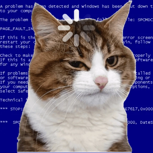 Figurinha de Emoções(ou nao) de um gato para WhatsApp (6 de 17)