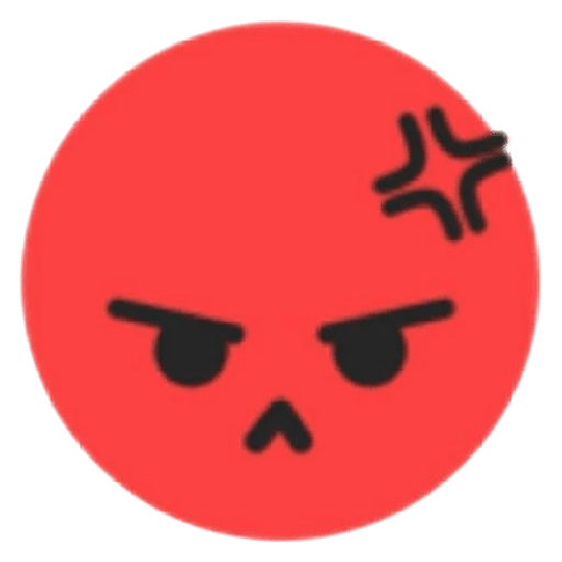 Figurinha de EMOJI NGAMBEK 😠 para WhatsApp (5 de 18)