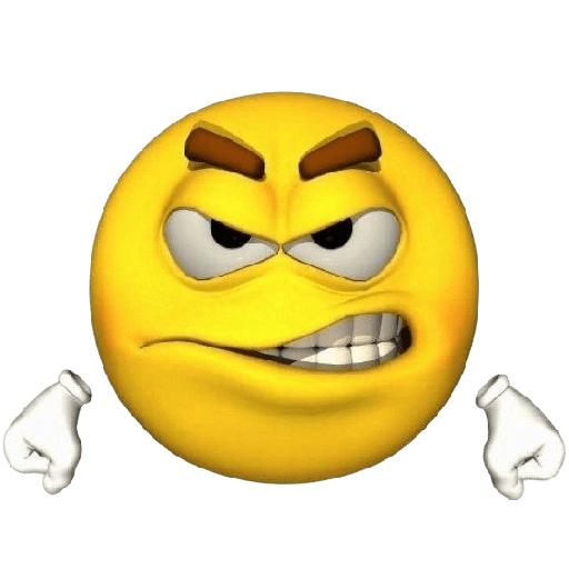 Figurinha de EMOJI NGAMBEK 😠 para WhatsApp (9 de 18)