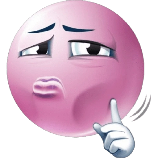 Figurinha de Emoji Rosa para WhatsApp (3 de 30)