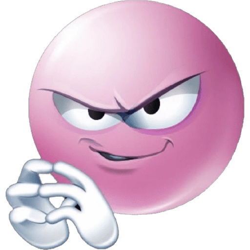 Figurinha de Emoji Rosa para WhatsApp (5 de 30)
