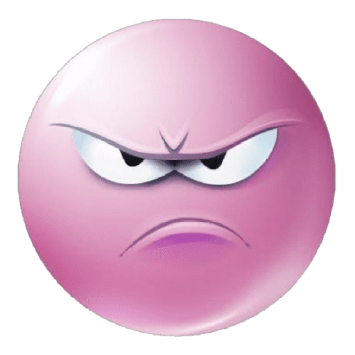 Figurinha de Emoji Rosa para WhatsApp (14 de 30)