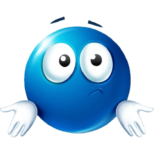 Figurinha de emojis azul (6 de 27)