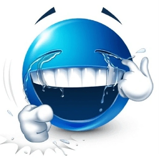 Figurinha de emojis azul (8 de 27)