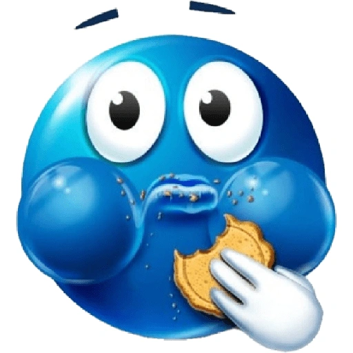 Figurinha de emojis azul (9 de 27)