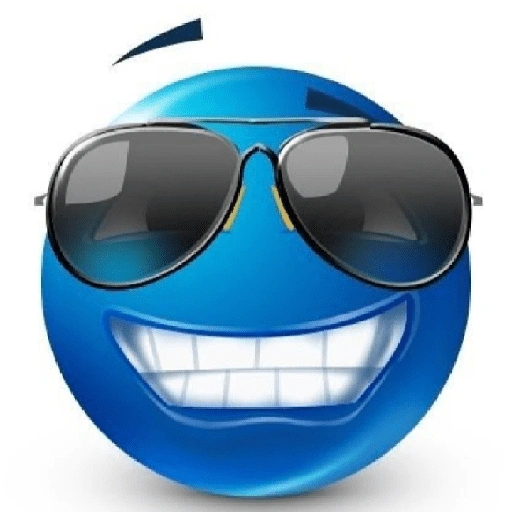 Figurinha de emojis azul (11 de 27)