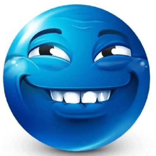 Figurinha de emojis azul (14 de 27)