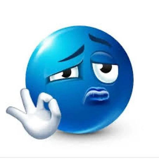 Figurinha de emojis azul (16 de 27)