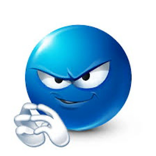 Figurinha de emojis azul (17 de 27)