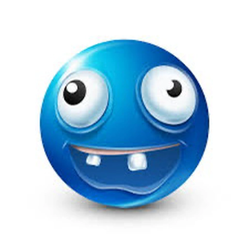Figurinha de emojis azul (18 de 27)