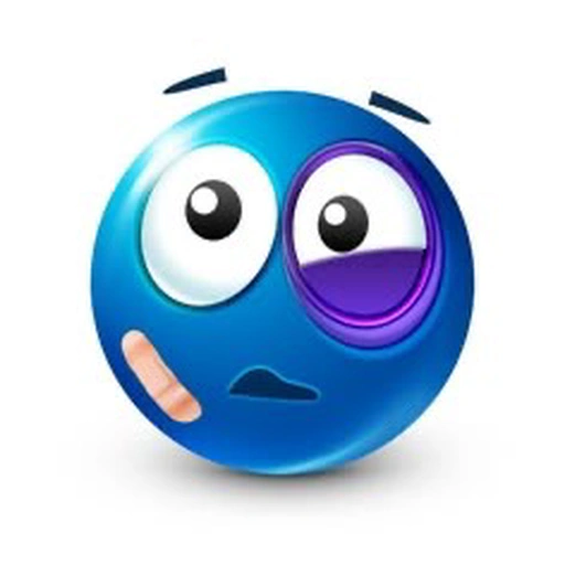 Figurinha de emojis azul (21 de 27)