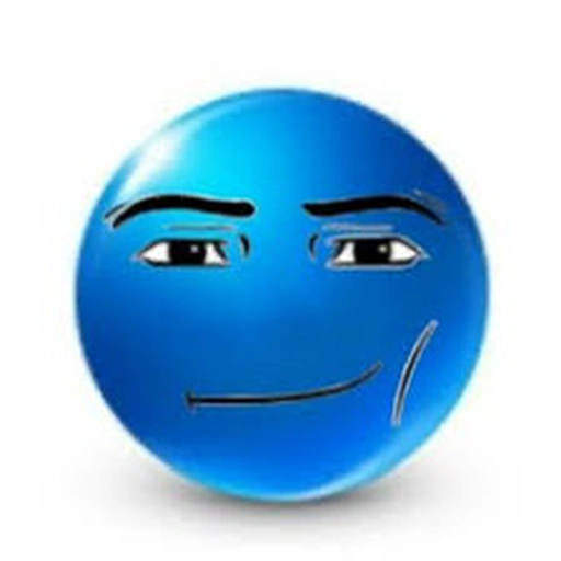 Figurinha de emojis azul (22 de 27)