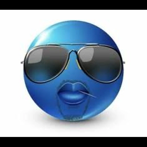 Figurinha de emojis azul (24 de 27)