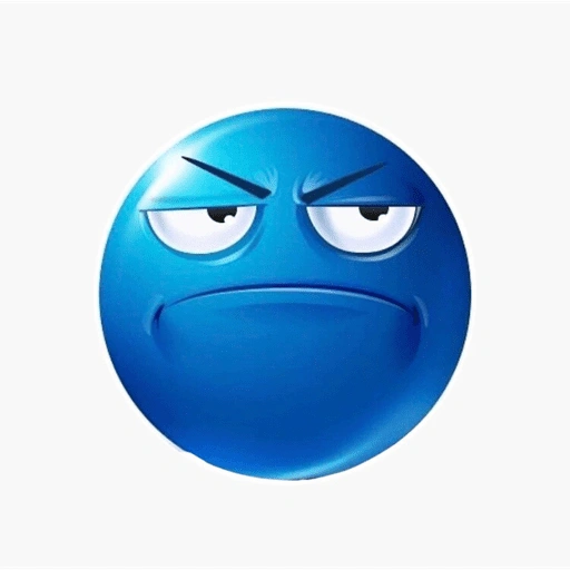 Figurinha de emojis azul (27 de 27)