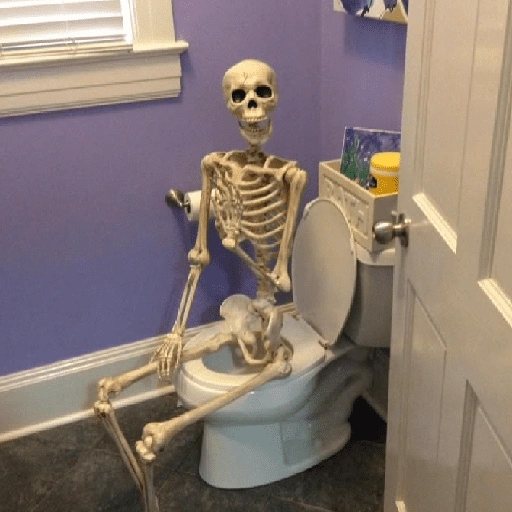 Figurinha de Esqueleto 💀 para WhatsApp (3 de 19)