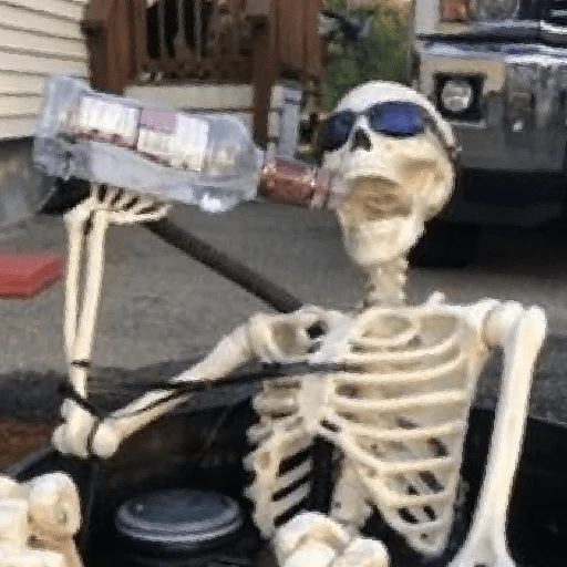 Figurinha de Esqueleto 💀 para WhatsApp (11 de 19)