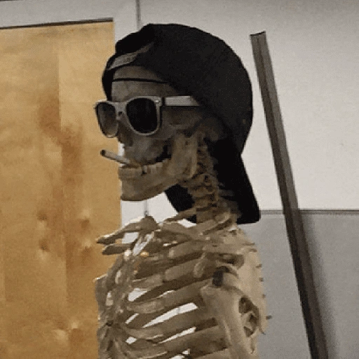 Figurinha de Esqueleto 💀 para WhatsApp (12 de 19)