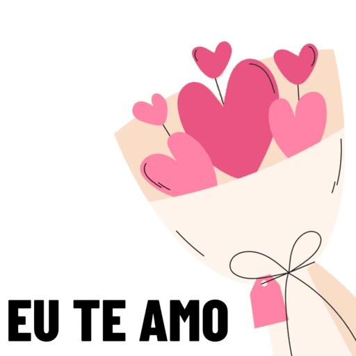 Figurinha de EU TE AMO 🫶 para WhatsApp (3 de 10)